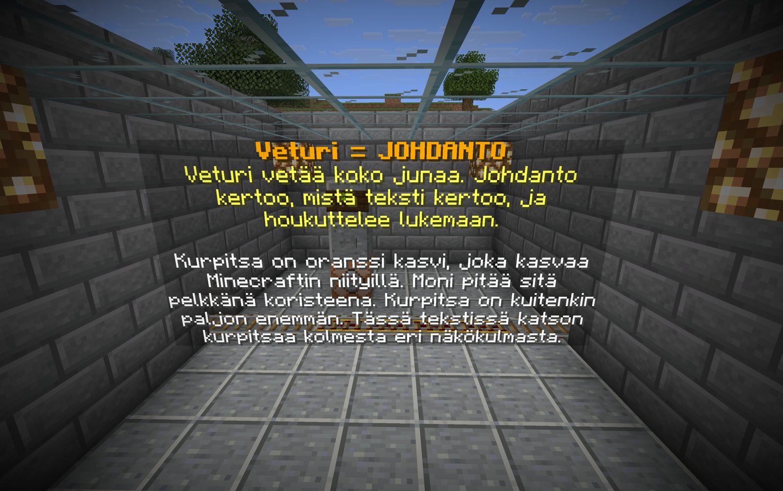 Junan ensimmäinen kammio: Veturi = johdanto